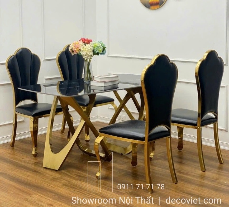 bàn ăn 4 ghế tân cổ điển
