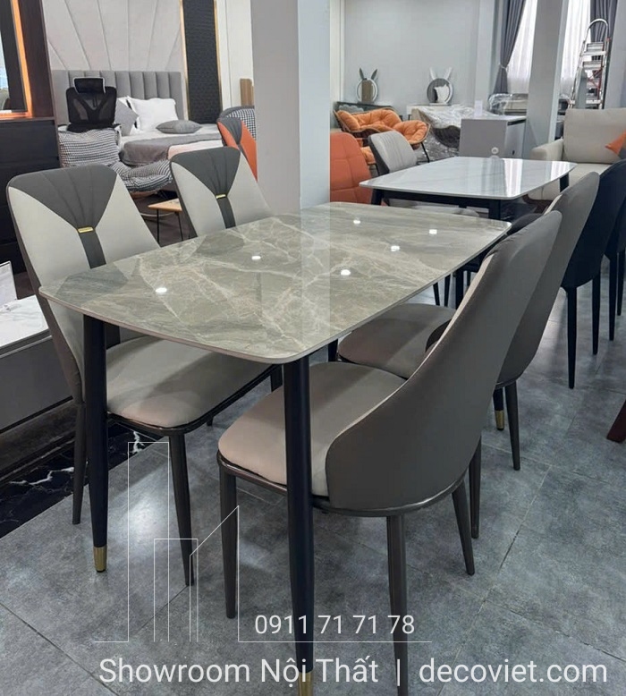 bộ bàn ăn 4 ghế mặt đá 1m2 giá rẻ