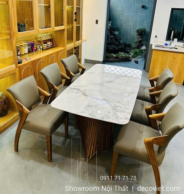 Bộ bàn ăn 6 ghế cao cấp cho nhà phố và biệt thự sang trọng