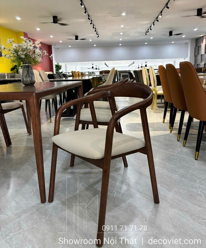 Bàn ăn 6 ghế gỗ hiện đại bền đẹp tại showroom DecoViet