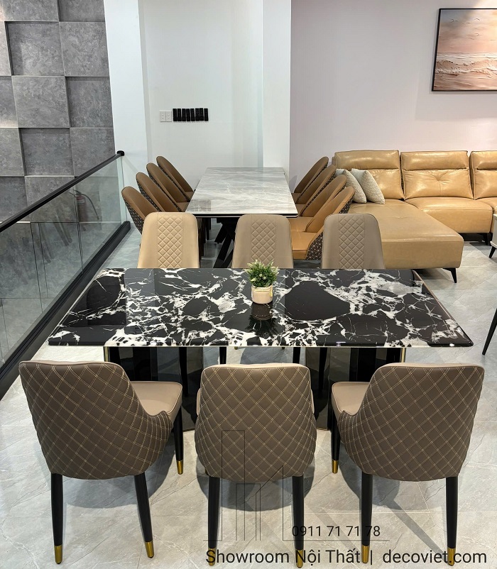 Bàn ghế ăn cao cấp phong cách châu Âu tại showroom DecoViet