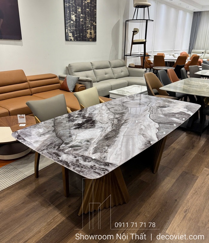 Bàn Ăn Chân Gỗ Ash 2546S Sang Trọng Đẳng Cấp