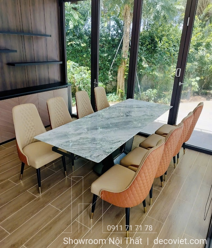 bàn ăn kéo dài 8 ghế