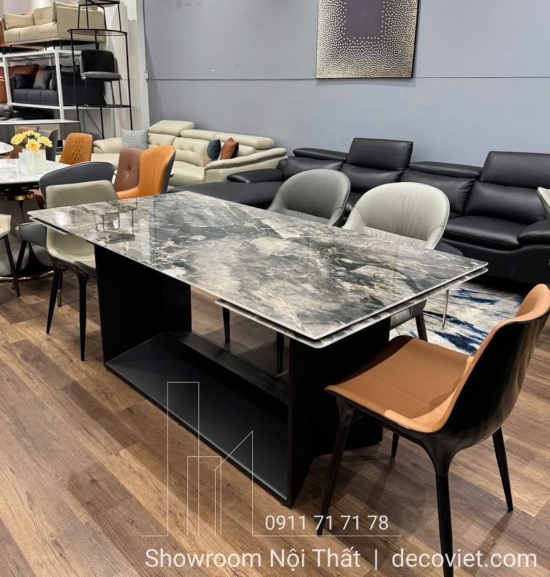 bàn ăn thông minh mặt đá tự nhiên