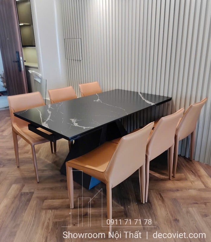 Thiết kế bàn ăn thông minh kéo dài phù hợp căn hộ và biệt thự hiện đại