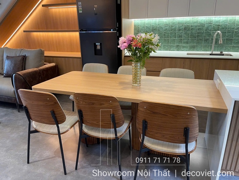 bàn đảo bếp kết hợp bàn ăn hiện đại
