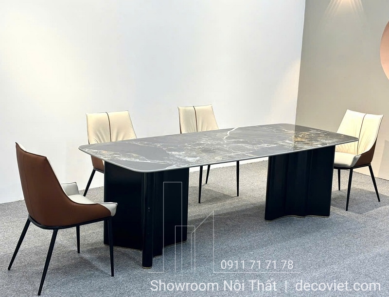 bàn ăn mặt đá 10 ghế
