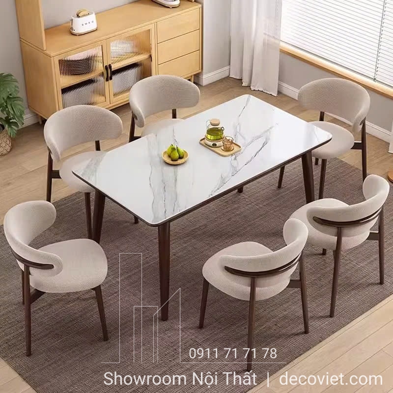 bàn ghế ăn 6 ghế cao cấp