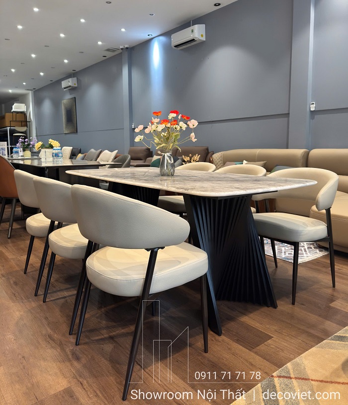 Bộ bàn ăn 6 ghế 2723S nhập khẩu cao cấp kiểu dáng châu Âu