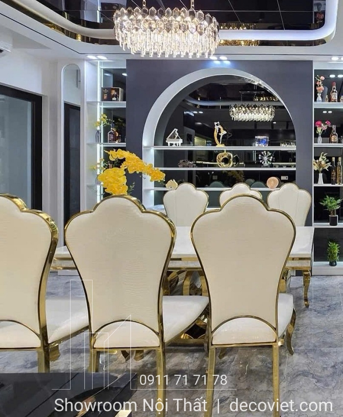 bàn ăn tân cổ điển 6 ghế