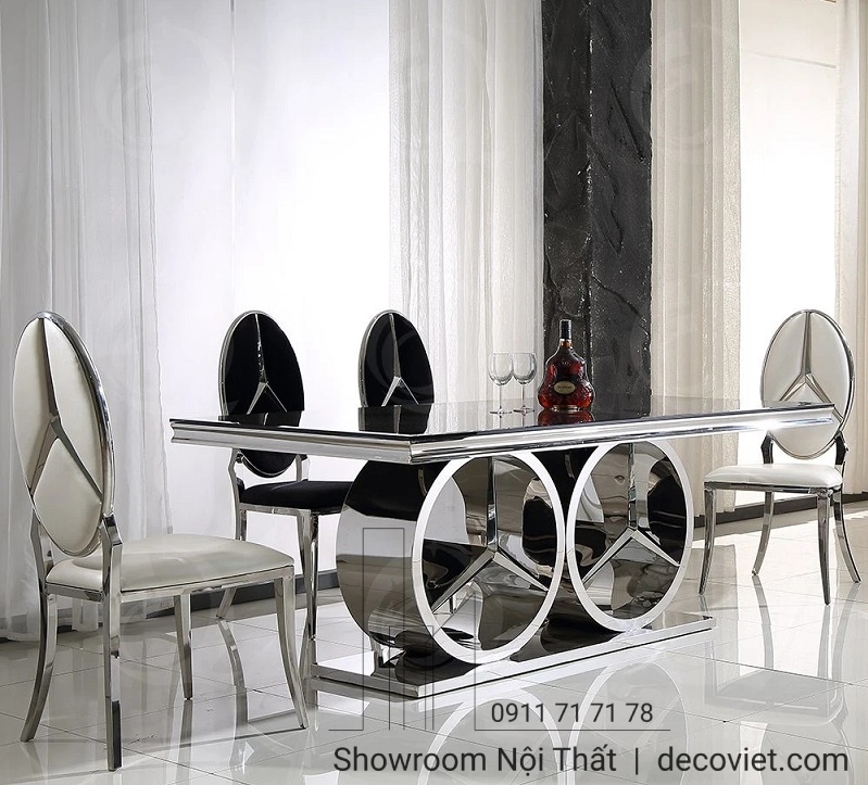 bộ bàn ăn tân cổ điển 6 ghế