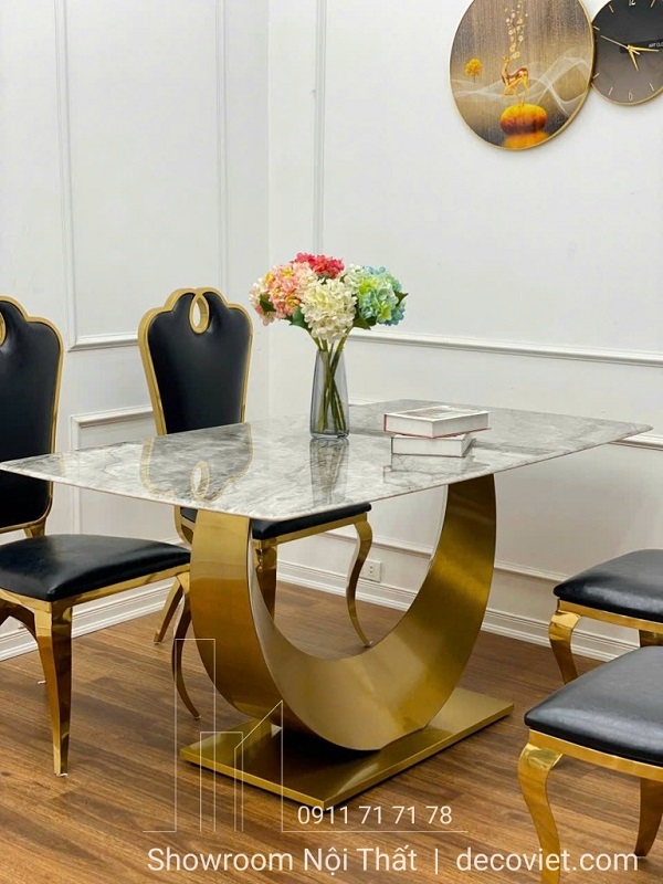 bàn ăn 4 ghế tân cổ điển