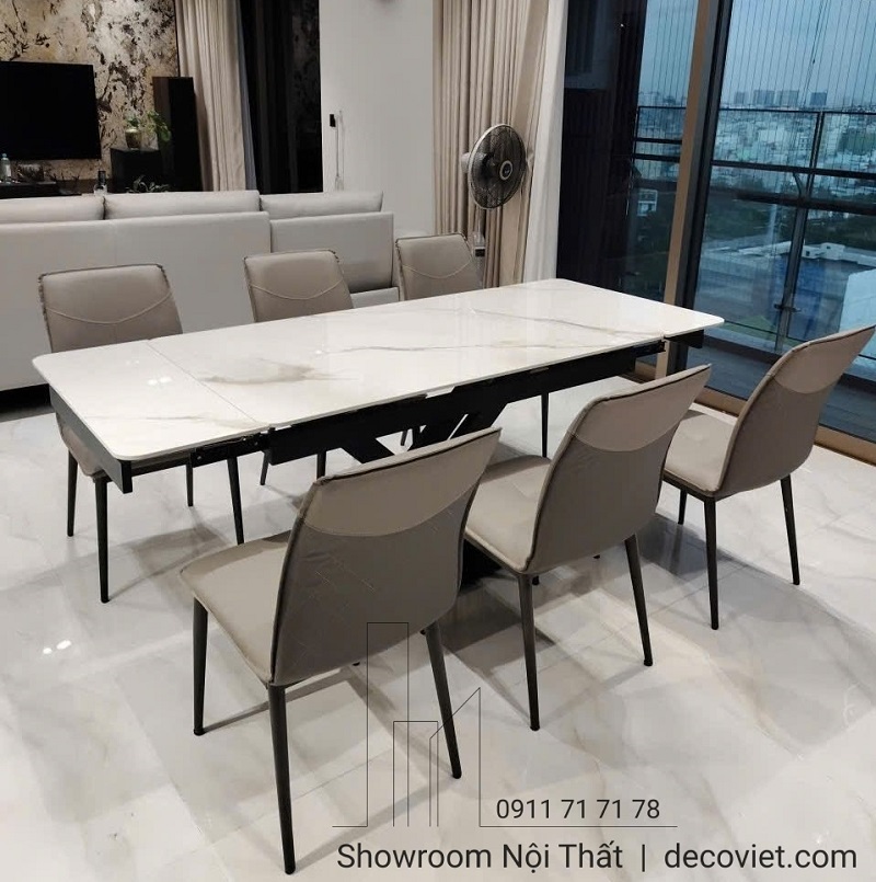 Bàn ăn thông minh kéo dài 2m 2721S hiện đại tại DecoViet