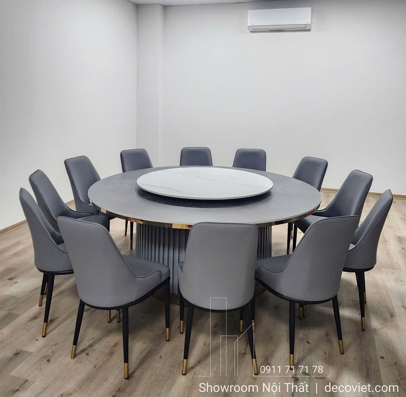 Bàn ăn tròn 12 người cao cấp 2816S thiết kế sang trọng hiện đại