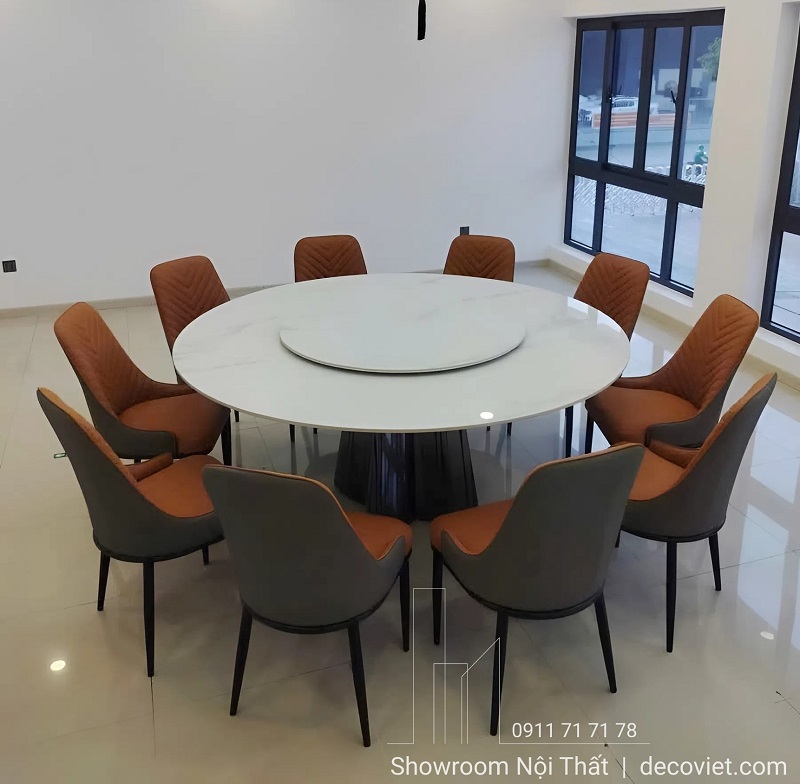 bàn ăn tròn 10 ghế 2883S phù hợp nhà phố, biệt thự hay nhà hàng, phòng VIP