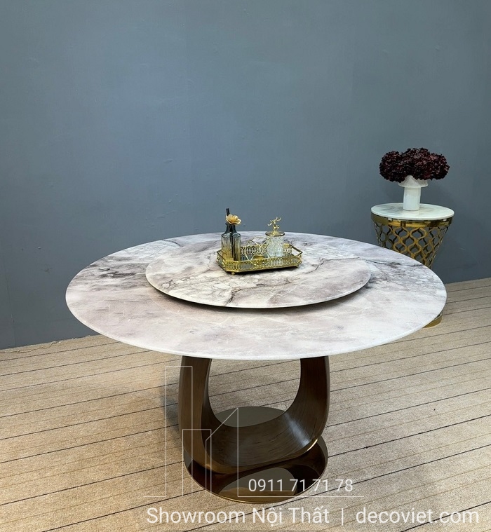 bàn ăn tròn tân cổ điển 4 ghế