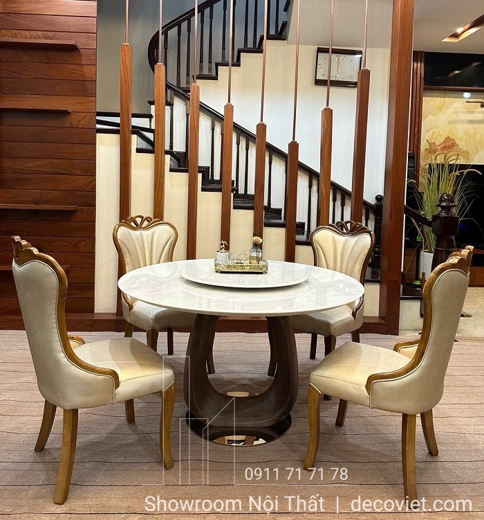 bàn ăn tròn tân cổ điển