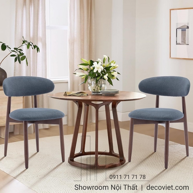 bàn ăn tròn gỗ đẹp hiện đại