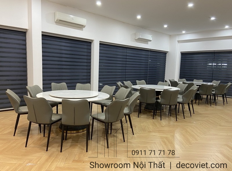 bàn ăn tròn nhà hàng 10 người