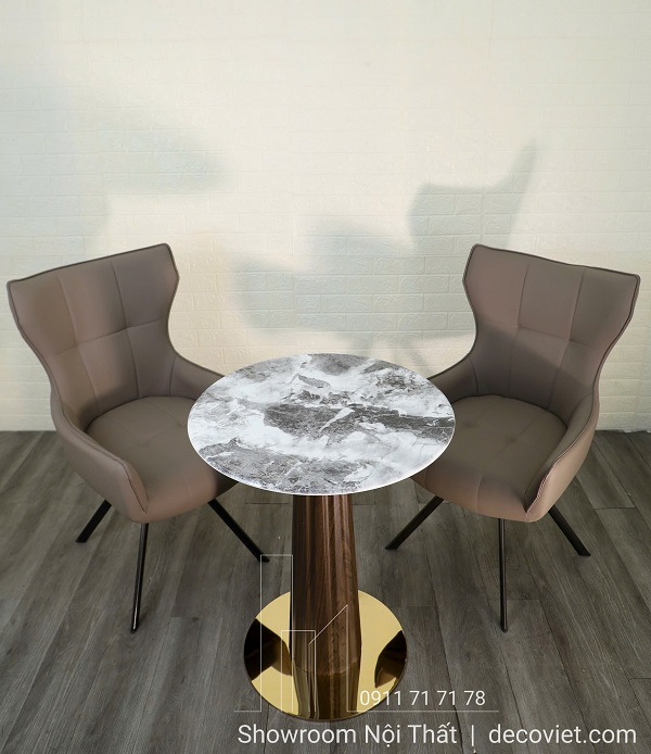 Bàn cafe mặt đá chống thấm ố dễ vệ sinh cho gia đình