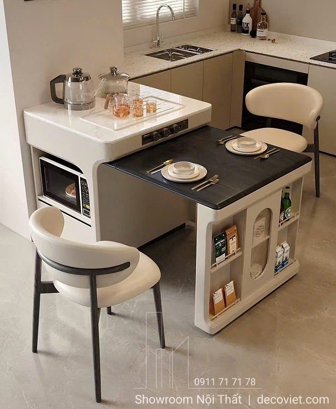 Bàn đảo bếp thông minh gấp gọn nhập khẩu