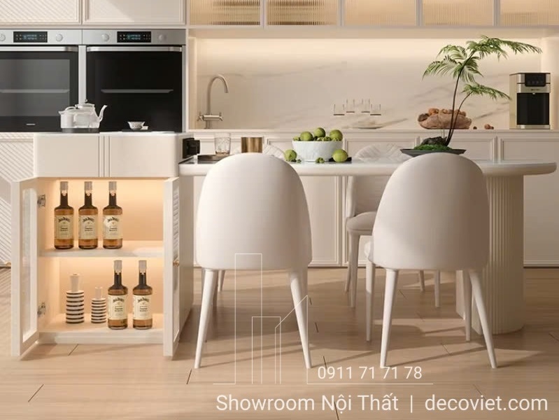 đảo bếp kết hợp bàn ăn