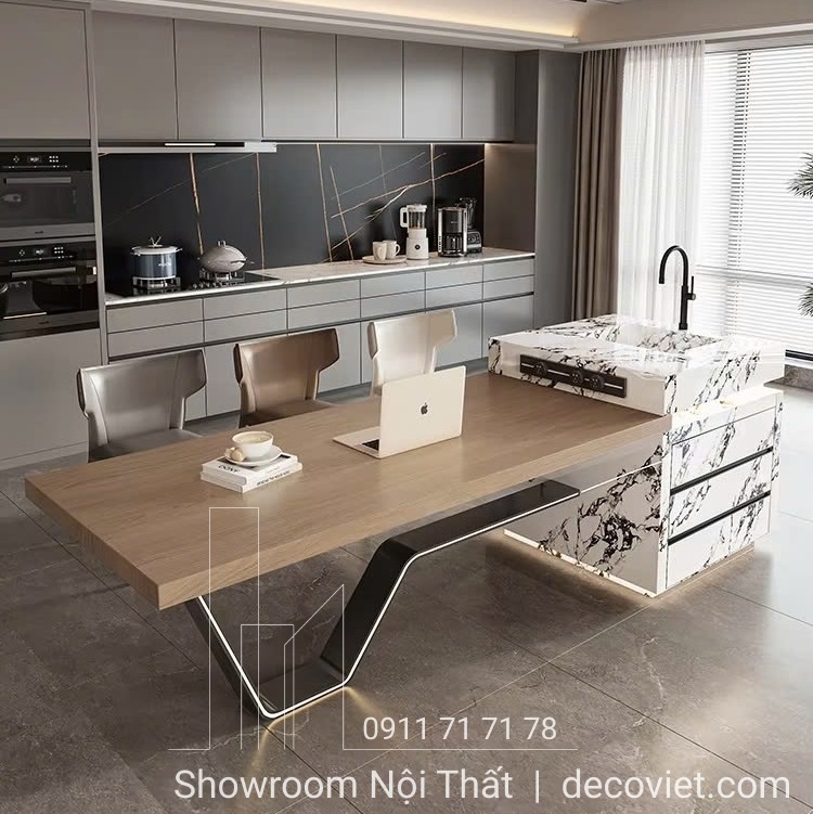 bàn đảo kết hợp bàn ăn