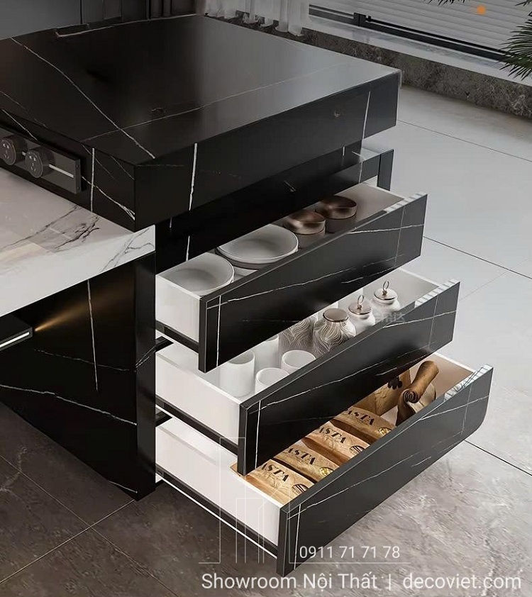 đảo bếp kết hợp bàn ăn