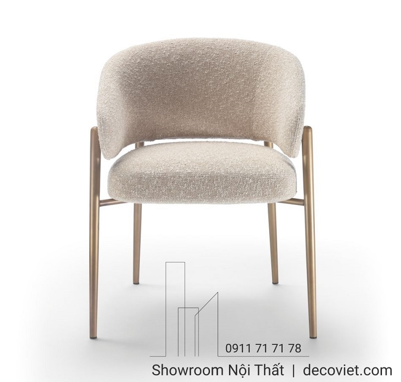 Thiết kế ghế ăn cao cấp lưng cong ôm người sang trọng