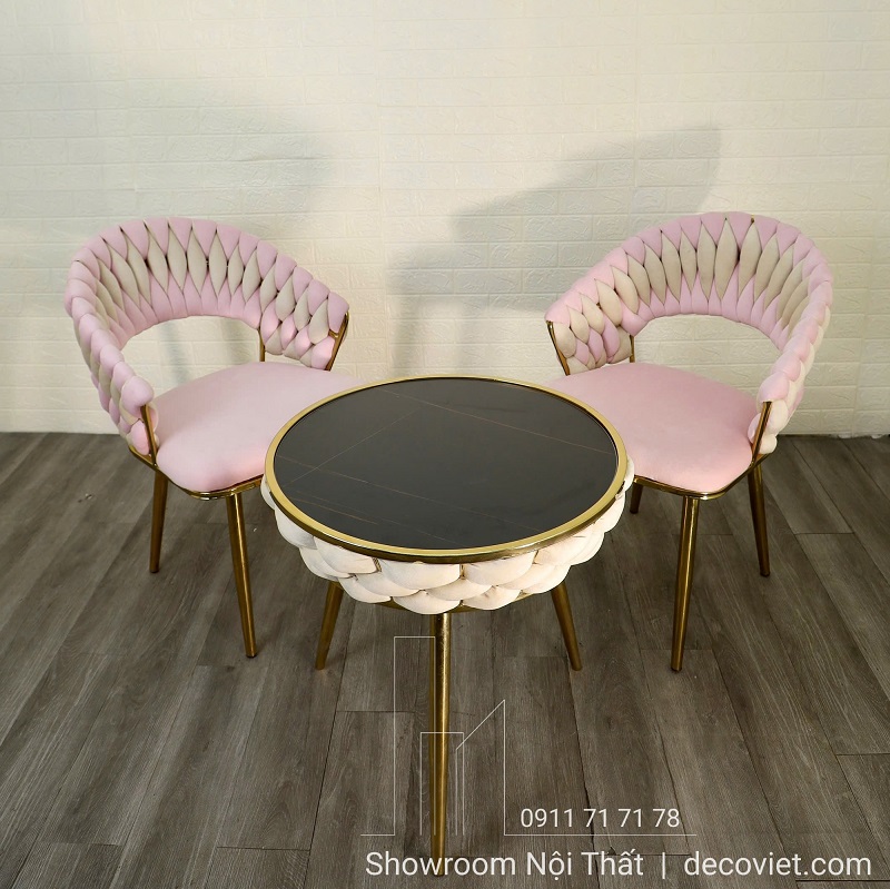 bộ bàn ghế cafe 2 người hiện đại