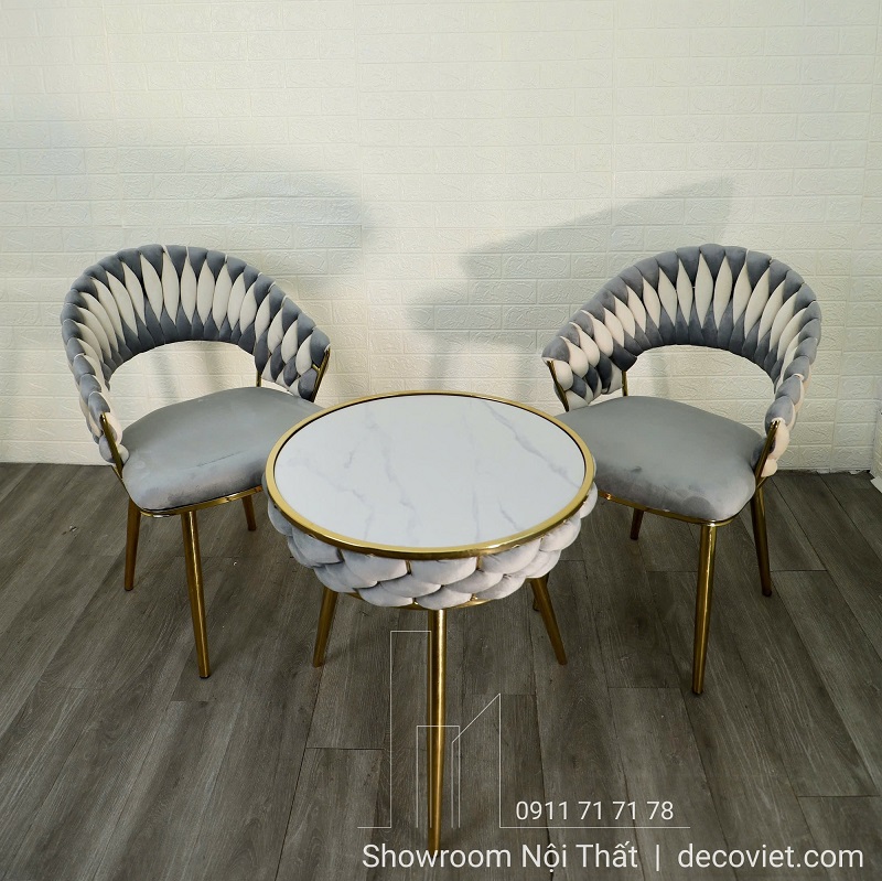 bàn cafe 2 ghế đẹp, phù hợp mọi không gian