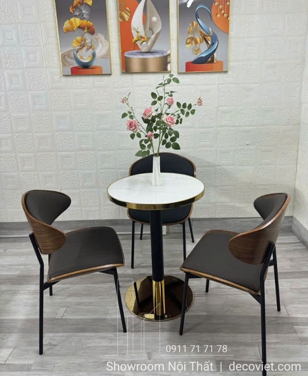 bàn cafe tròn hiện đại