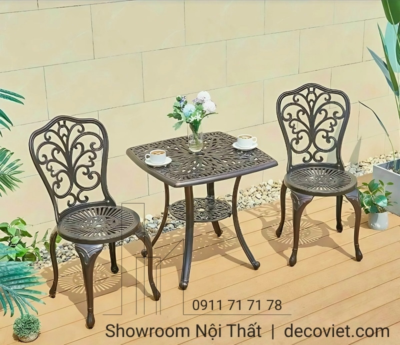 mẫu bàn ghế sân vườn chuẩn công thái học