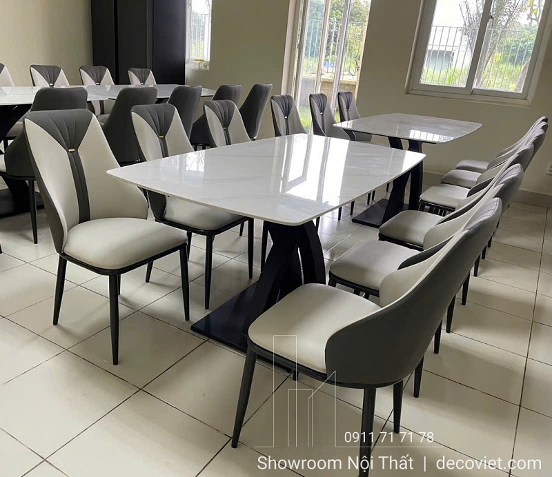 Bộ bàn ghế nhà ăn giá rẻ 2803S thiết kế đơn giản và bền chắc