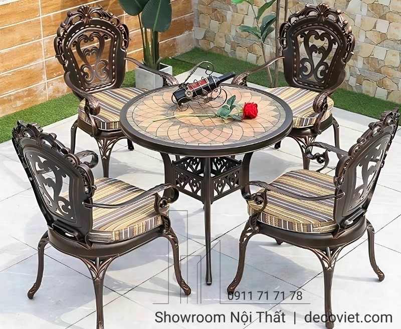 bàn ghế sân thượng ngoài trời giá rẻ