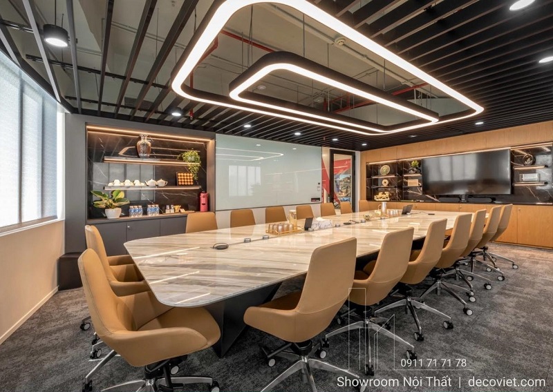 Bàn họp văn phòng 20 người 3001S kích thước lớn thiết kế sang trọng