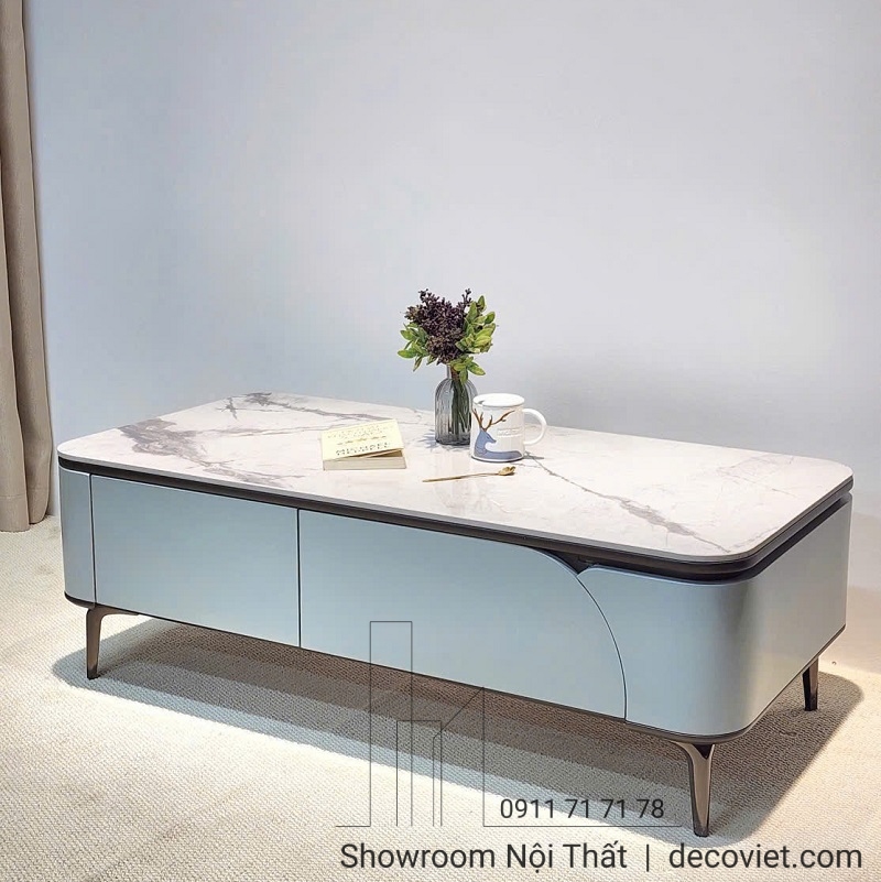 Mẫu bàn sofa phòng khách giá rẻ, thiết kế hiện đại, mặt đá bền bỉ