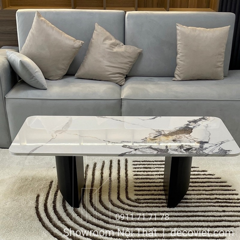 bàn sofa mặt đá hiện đại
