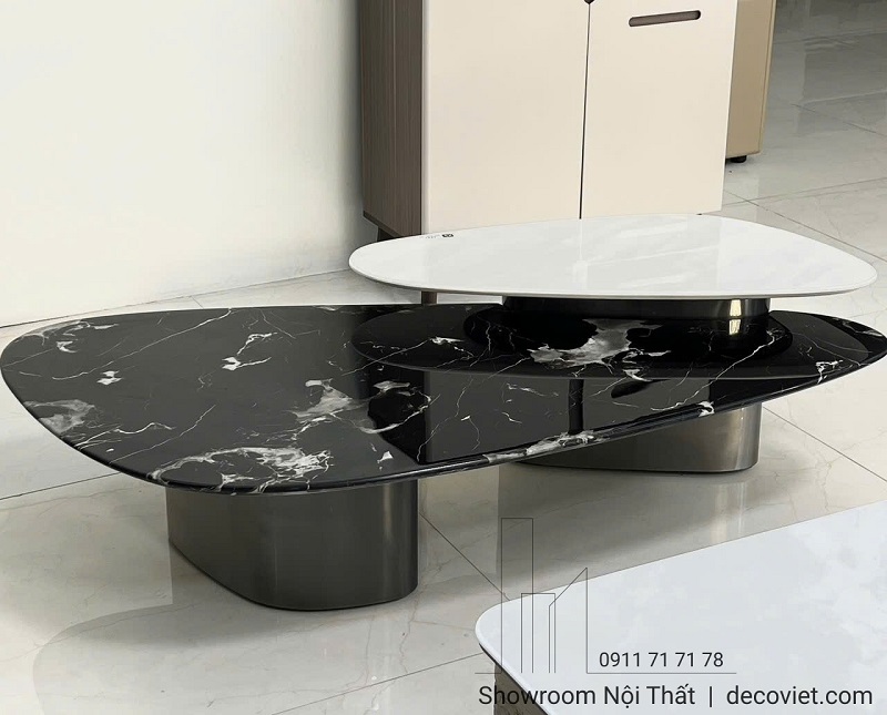 bàn sofa mặt đá nổi bật phù hợp với mọi không gian