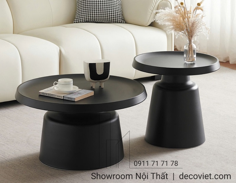 set bàn sofa tròn đôi