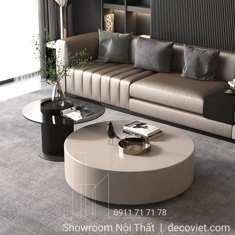 bàn sofa tròn đôi
