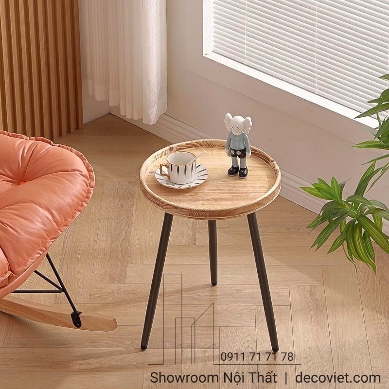 bàn decor giá rẻ có kích thước nhỏ gọn, dễ dàng đặt cạnh sofa phòng khách, bên cạnh ghế thư giãn hay ở góc phòng ngủ