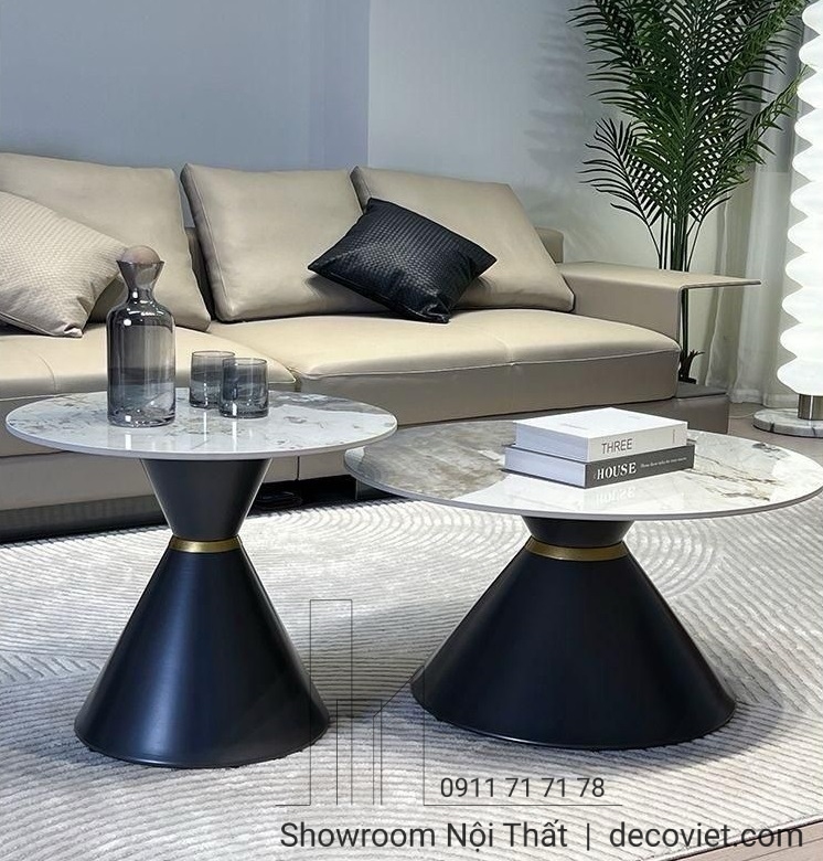 bàn trà tròn hiện đại