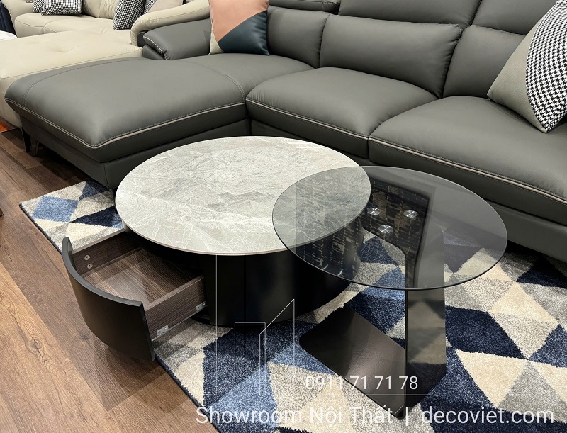 set bàn trà tròn nhập khẩu