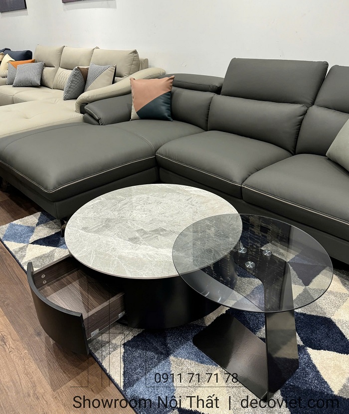 set bàn trà đôi tròn sang trọng