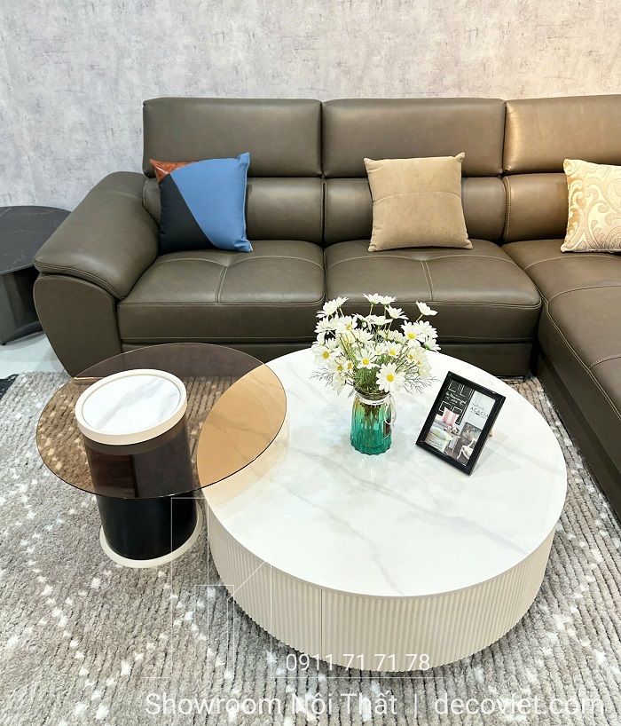 bàn trà mặt đá hiện đại