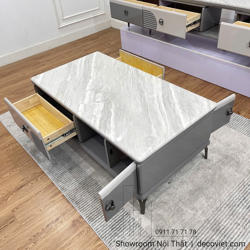 Mẫu bàn trà mặt đá hiện đại 448S