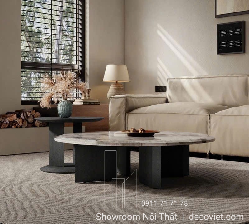 bàn trà mặt đá