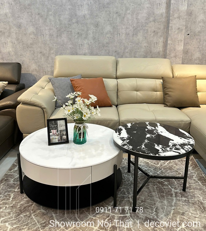 bàn trà mặt đá sang trọng