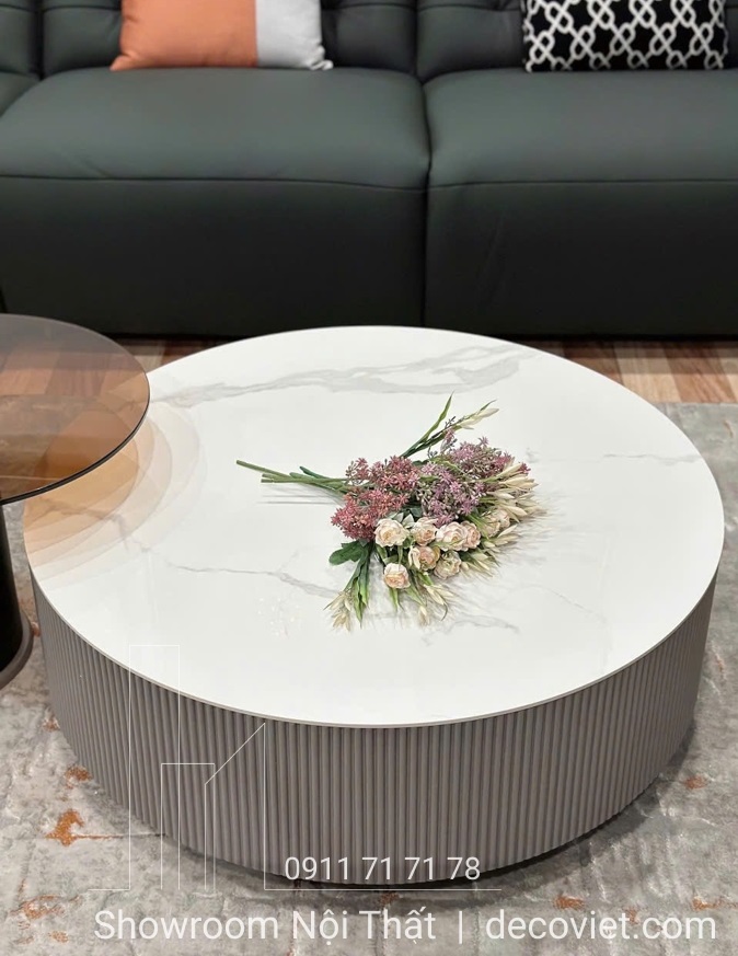 bàn trà đôi mặt đá nhập khẩu